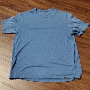 Patagonia Men's Short Sleeve Capilene Cool Trail Crew Tee in Heather Blue